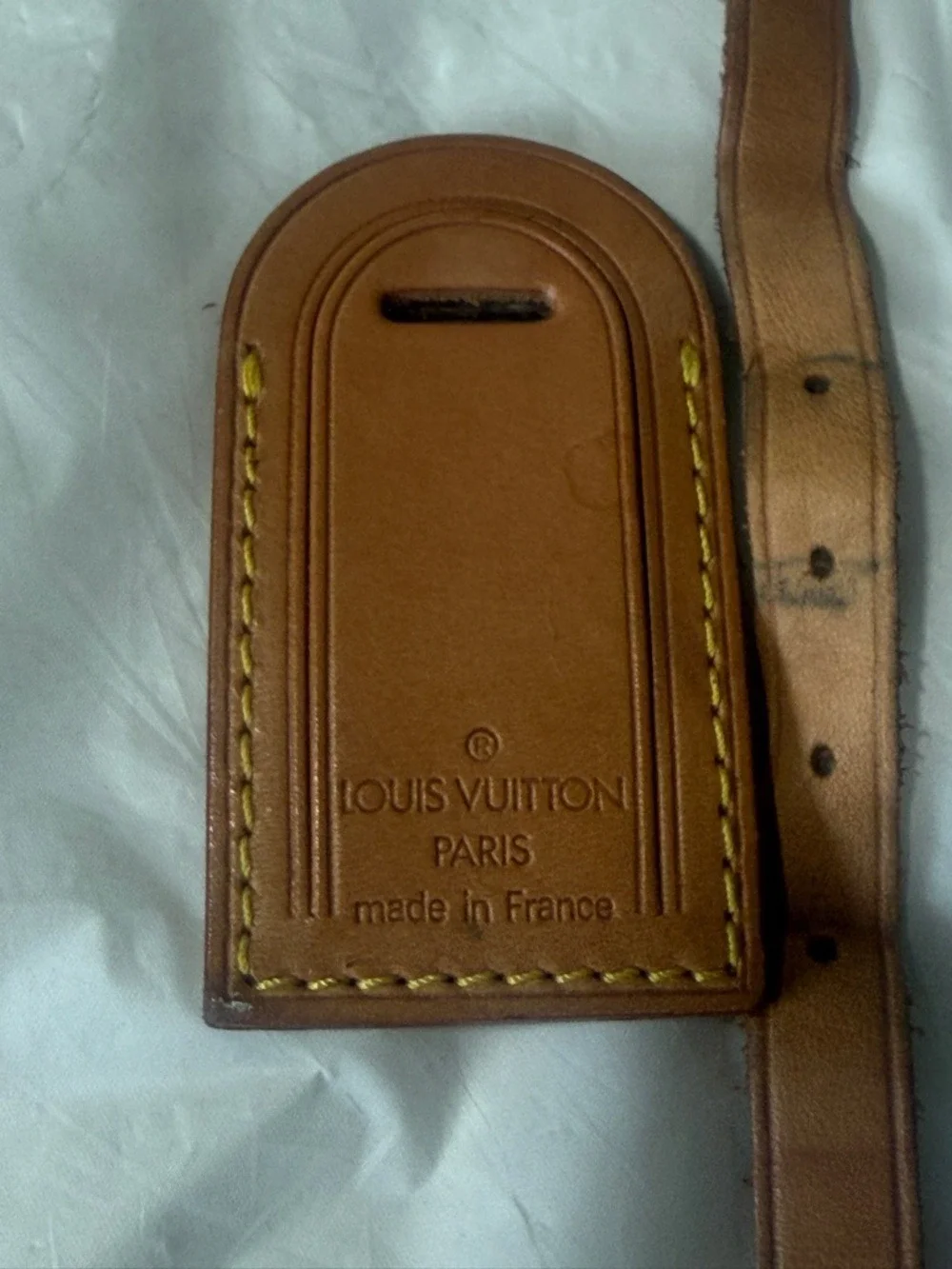 Louis Vuitton Vachetta Tan Leather Luggage Tag